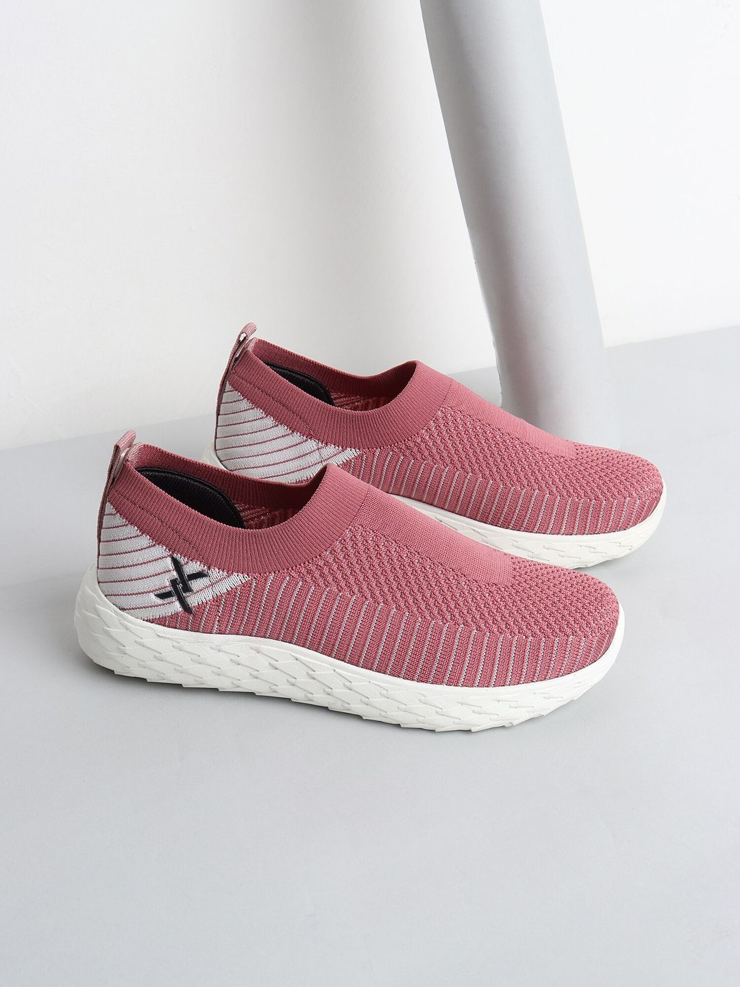 Carlton London sports Women Woven Design Slip-On Sneakers Price in India