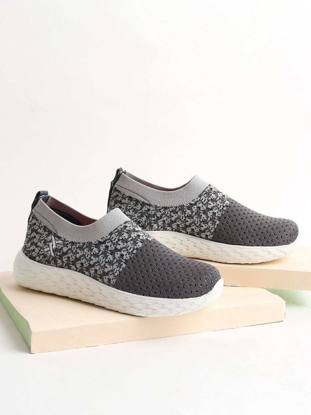 Carlton London sports Women Woven Design Slip-On Sneakers Price in India