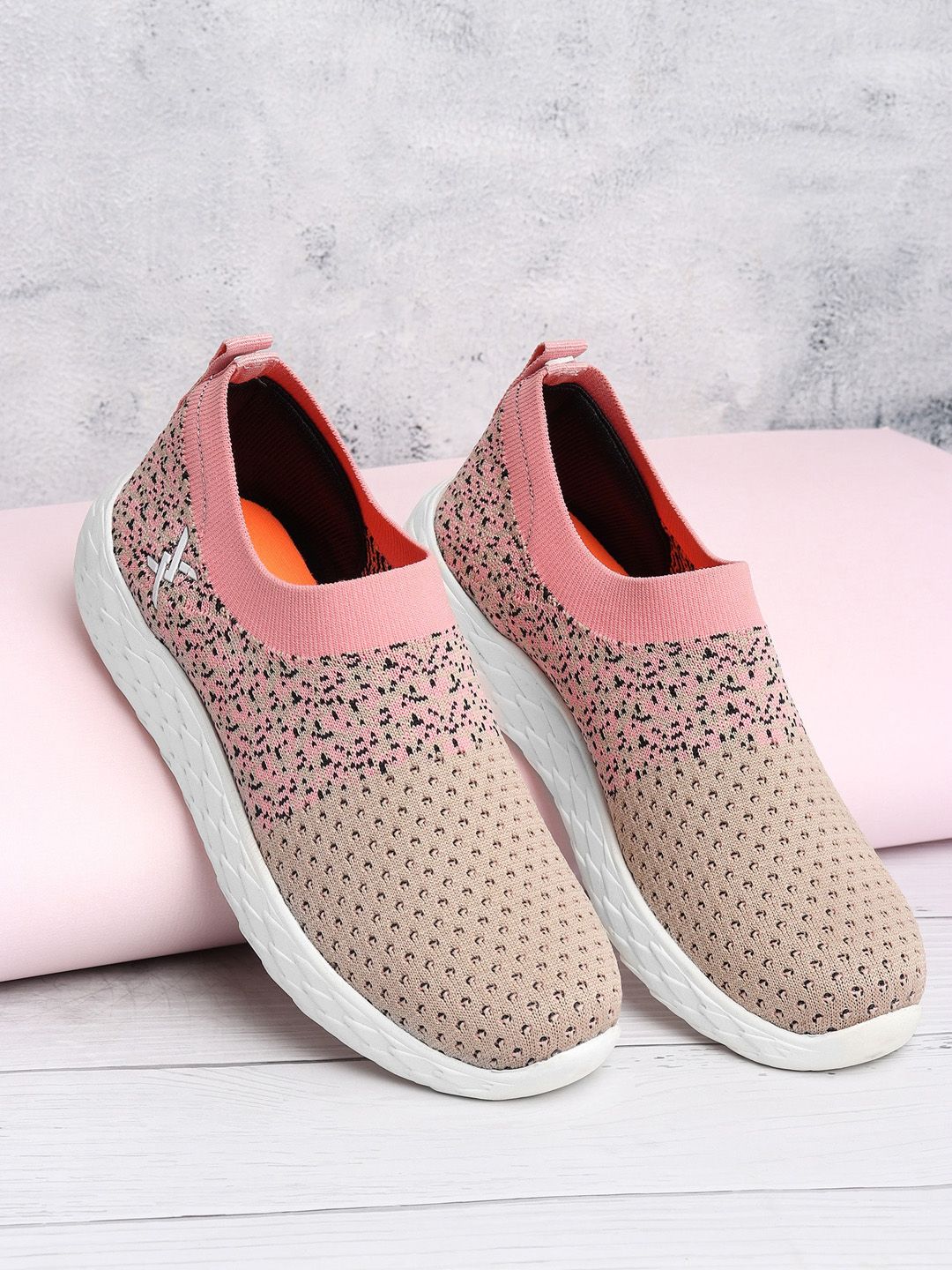 Carlton London sports Women Woven Design Slip-On Sneakers Price in India