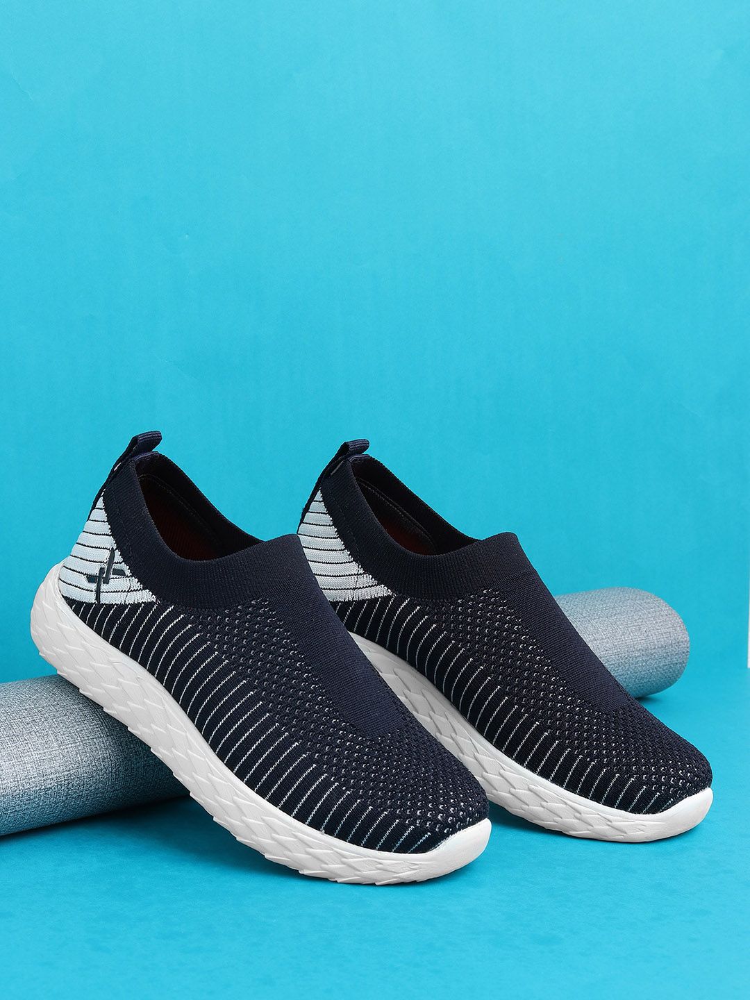 Carlton London sports Women Woven Design Slip-On Sneakers Price in India