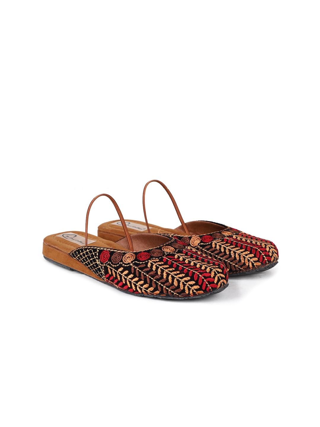 The Desi Dulhan Women Embroidered Ethnic Mules Flats Price in India
