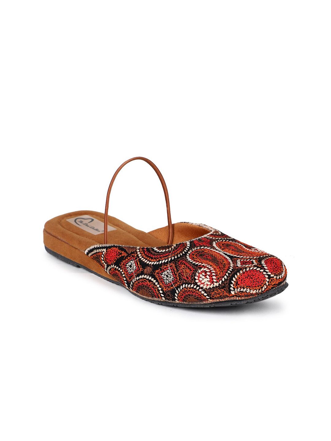 The Desi Dulhan Women Multicoloured Printed Open Toe Flats Price in India