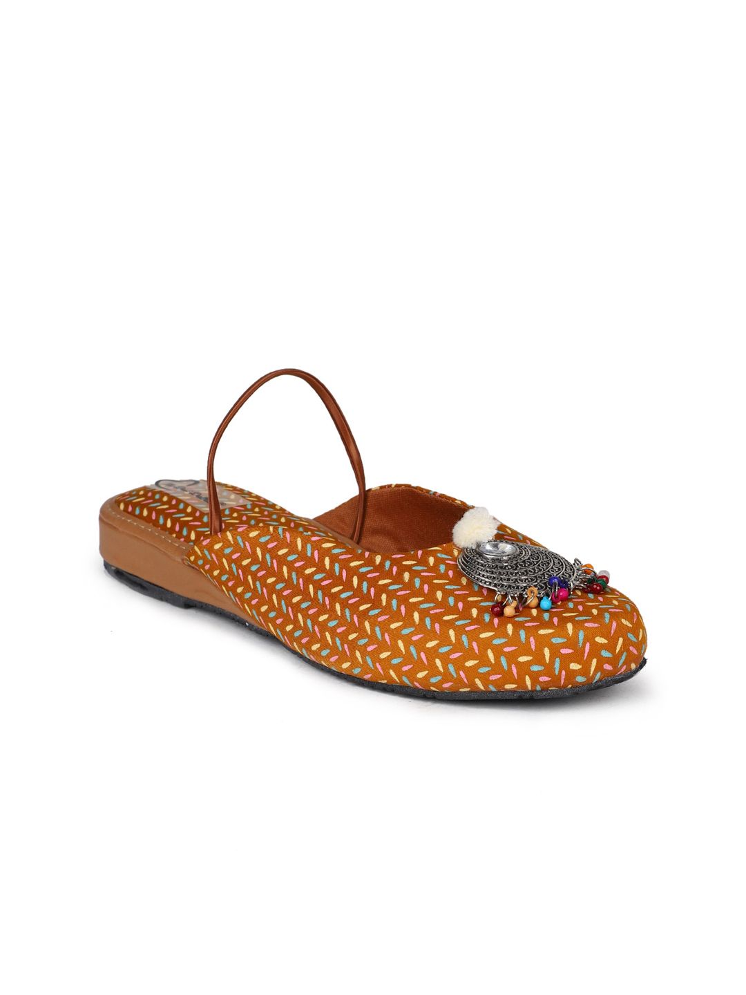The Desi Dulhan Women Printed Mules Flats Price in India