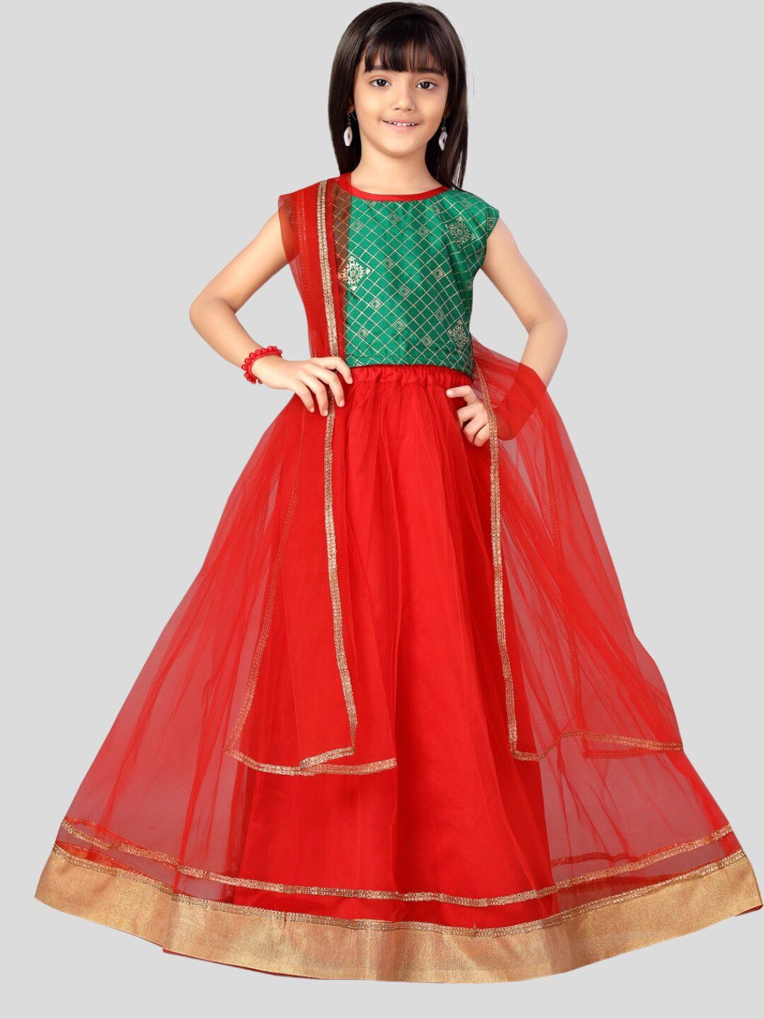 Aarika Girls Printed Lehenga Choli & Dupatta Price in India