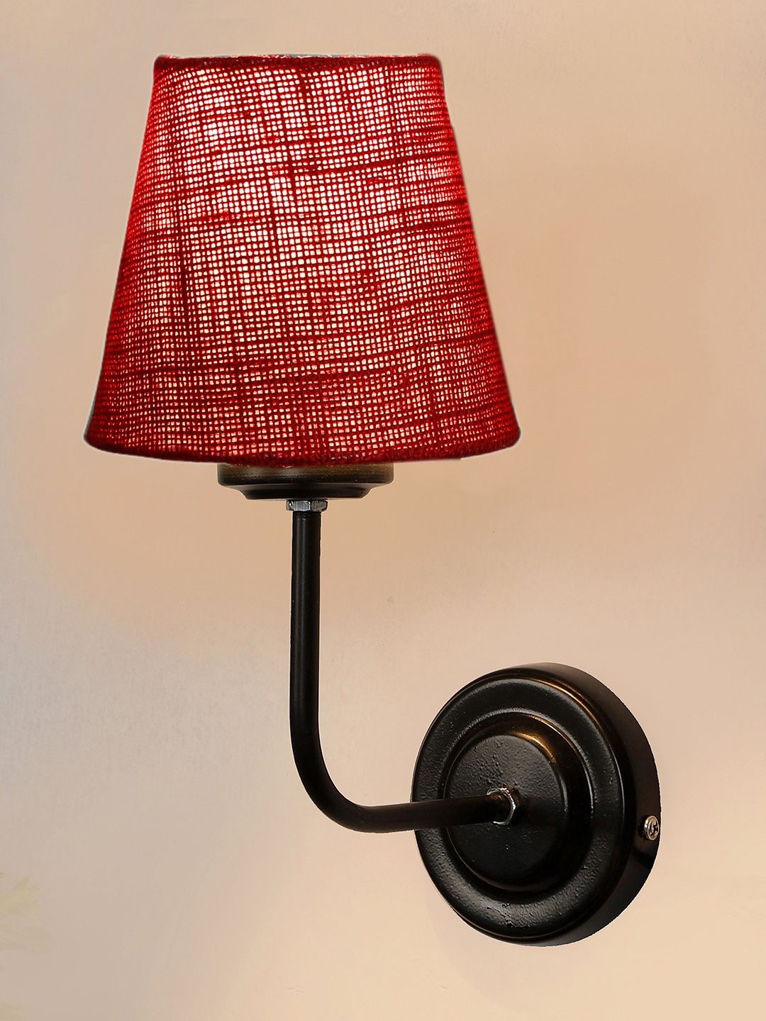 Devansh Maroon Wall Mounted Lamp