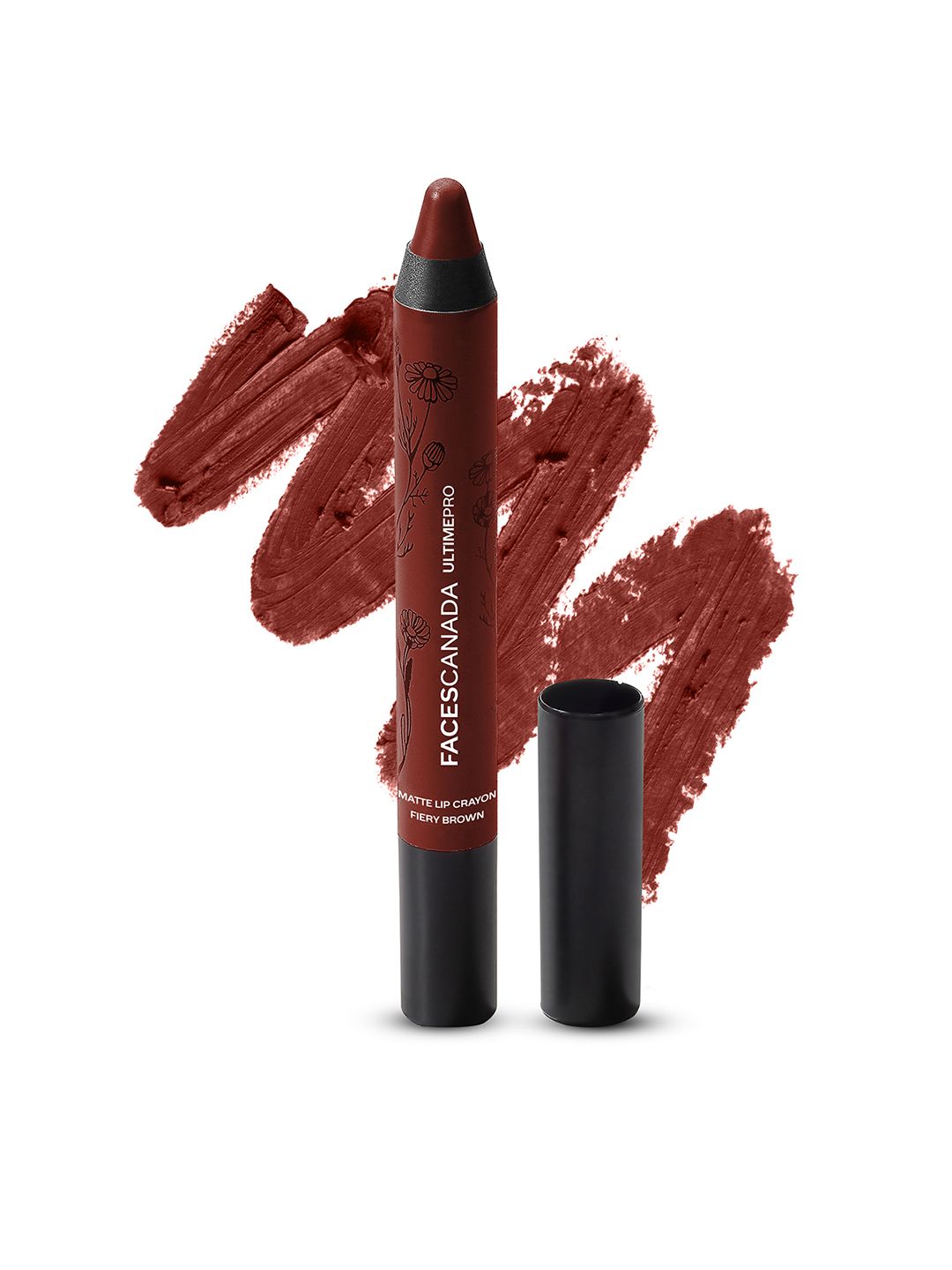 FACES CANADA Ultime Pro Matte Lip Crayon with Cocoa Butter & Chamomile 2.8g - Fiery Brown 28