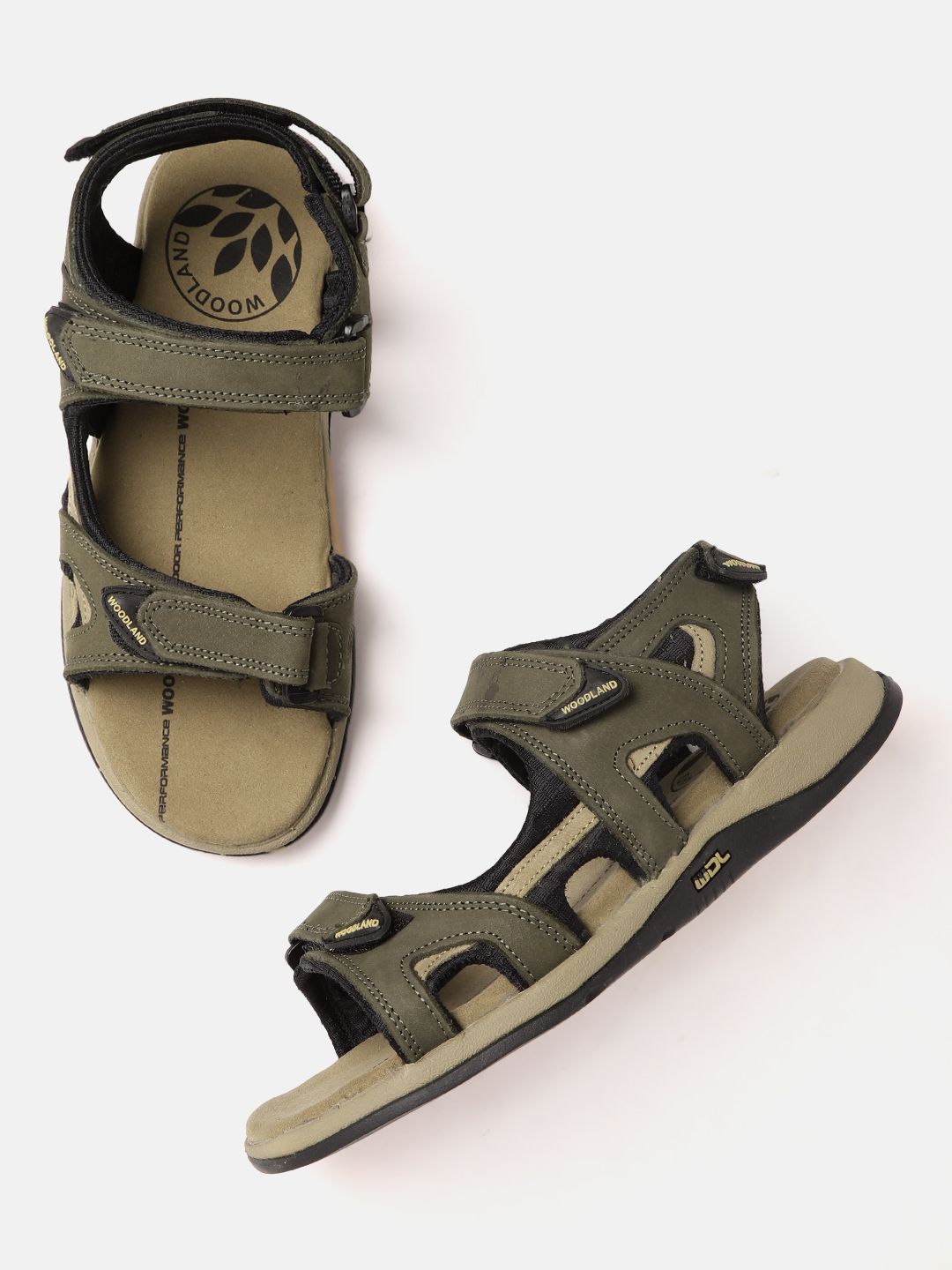 Woodland Men Leather Comfort Sandals