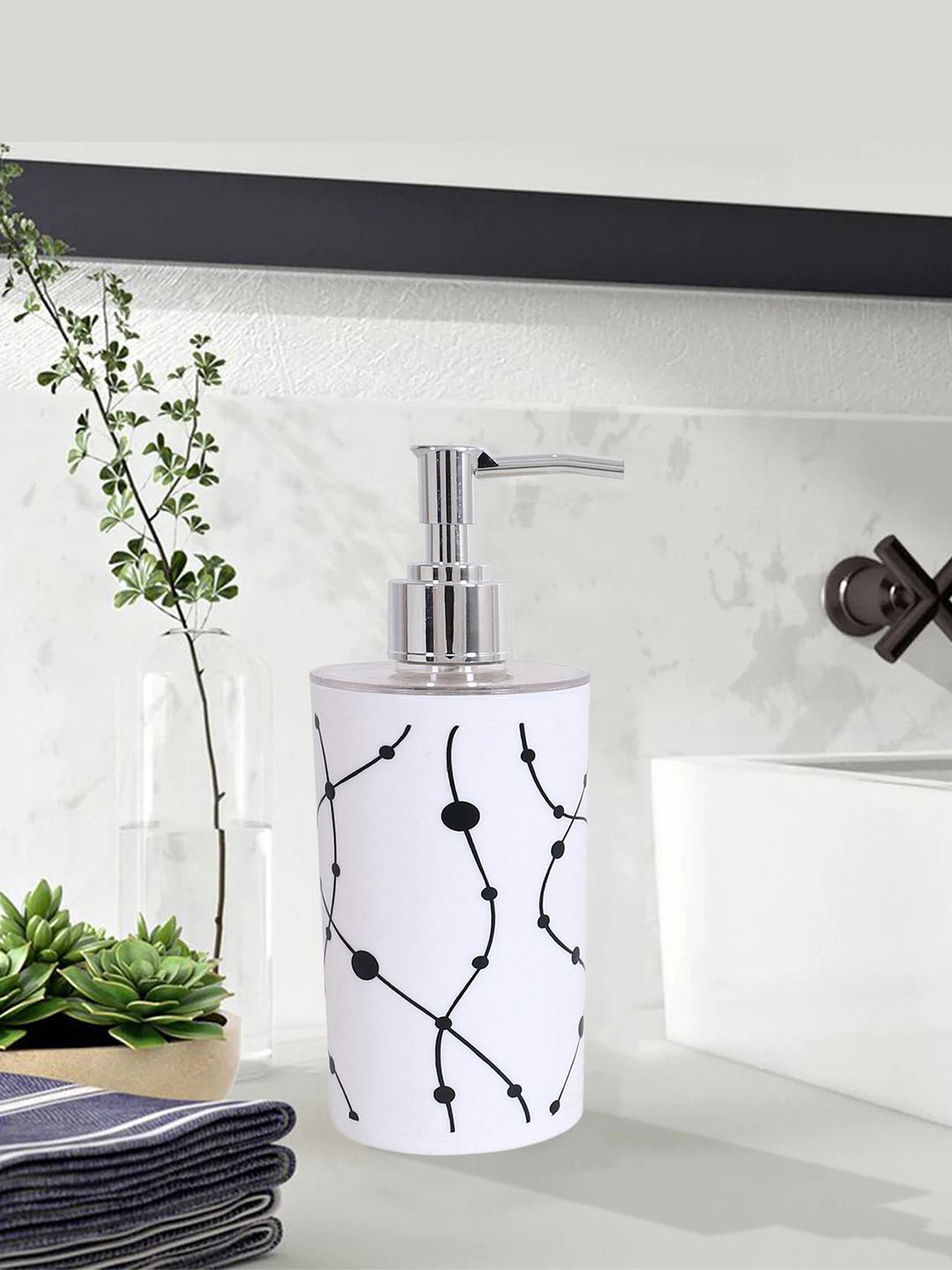 Kuber Industries Set Of 2 Printed Liquid Soap Dispenser 300 ML