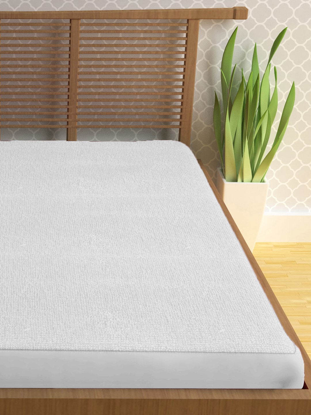 Story@home White Single Bed Water-Resistant Mattress Protector Price in India