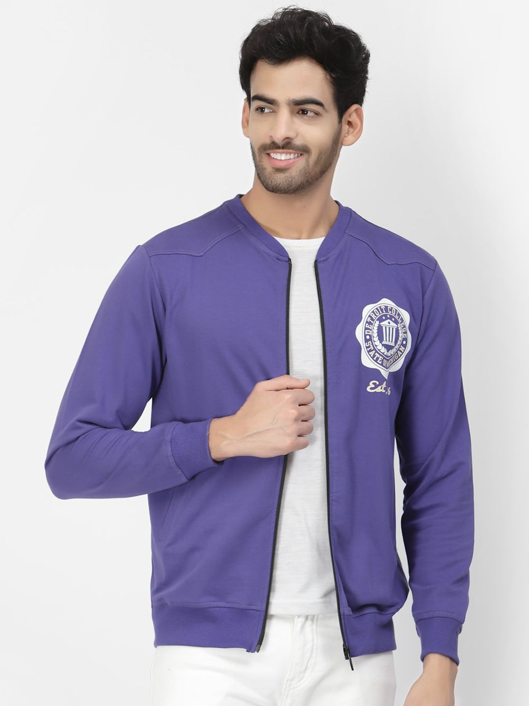 PAUSE SPORT Men Fleece Lightweight Bomber Jacket