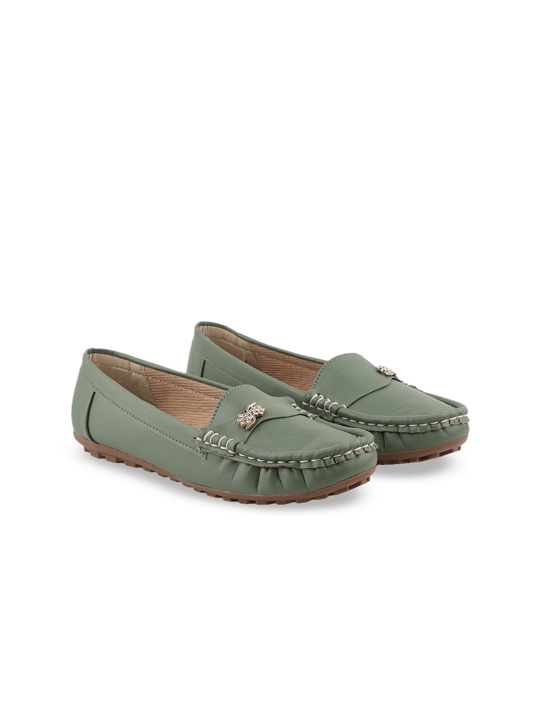 PERY PAO Women Embellished Loafers Price in India