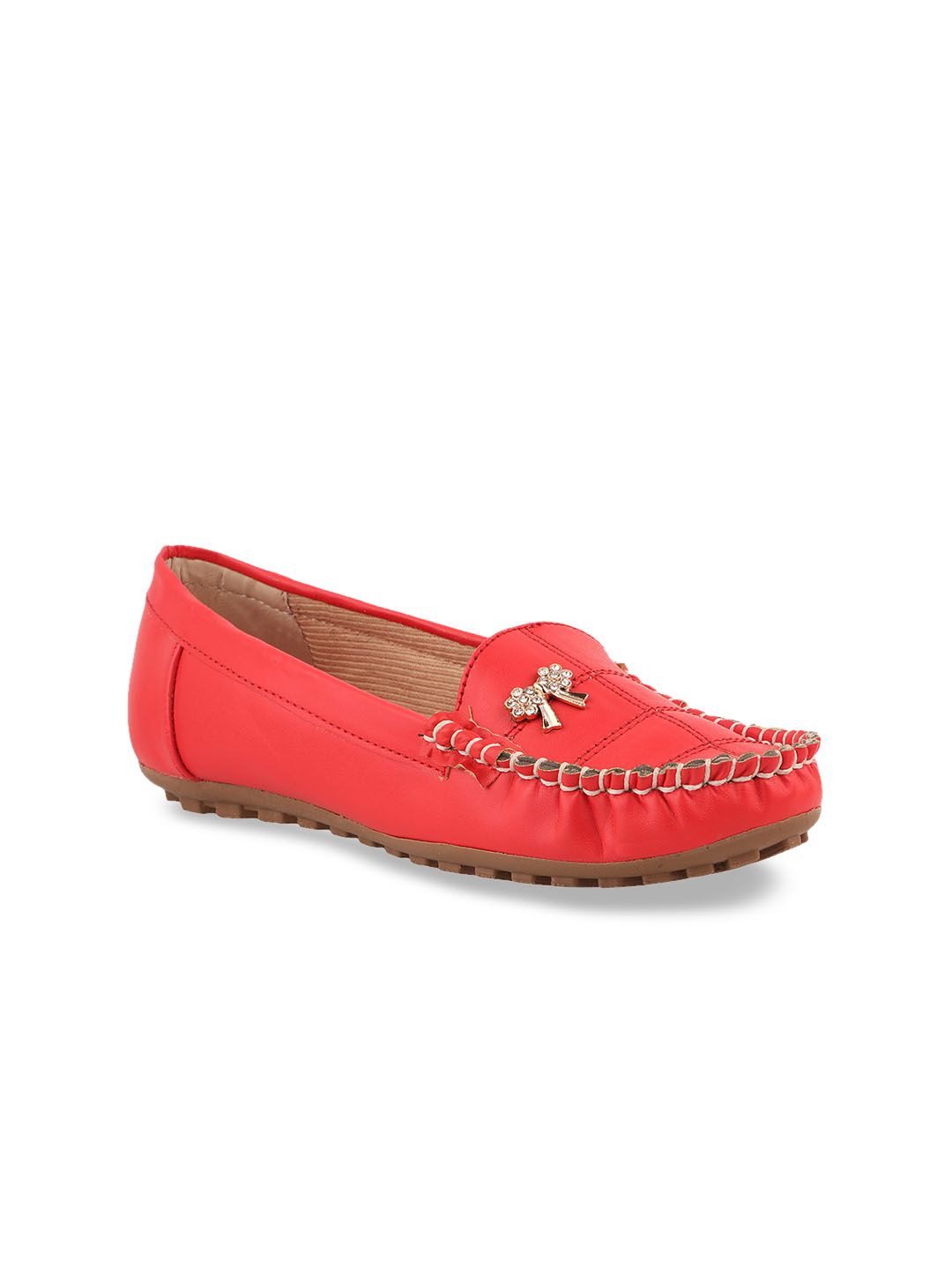 PERY PAO Women Embellished Synthetic Loafers Price in India