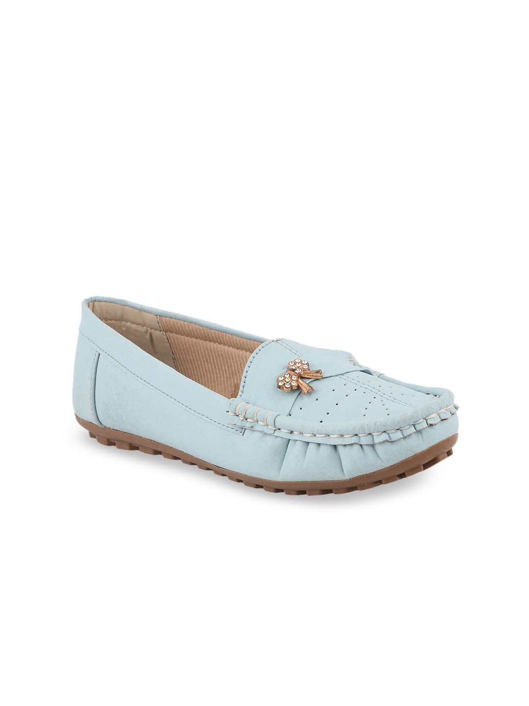 PERY PAO Women Embellished Synthetic Loafers Price in India