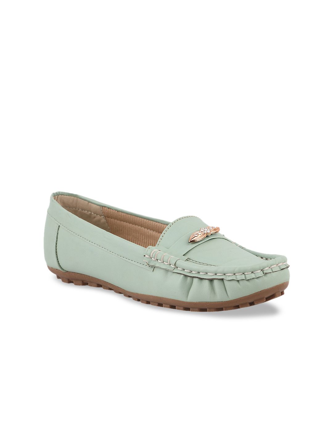 PERY PAO Women Embellished Synthetic Loafers Price in India