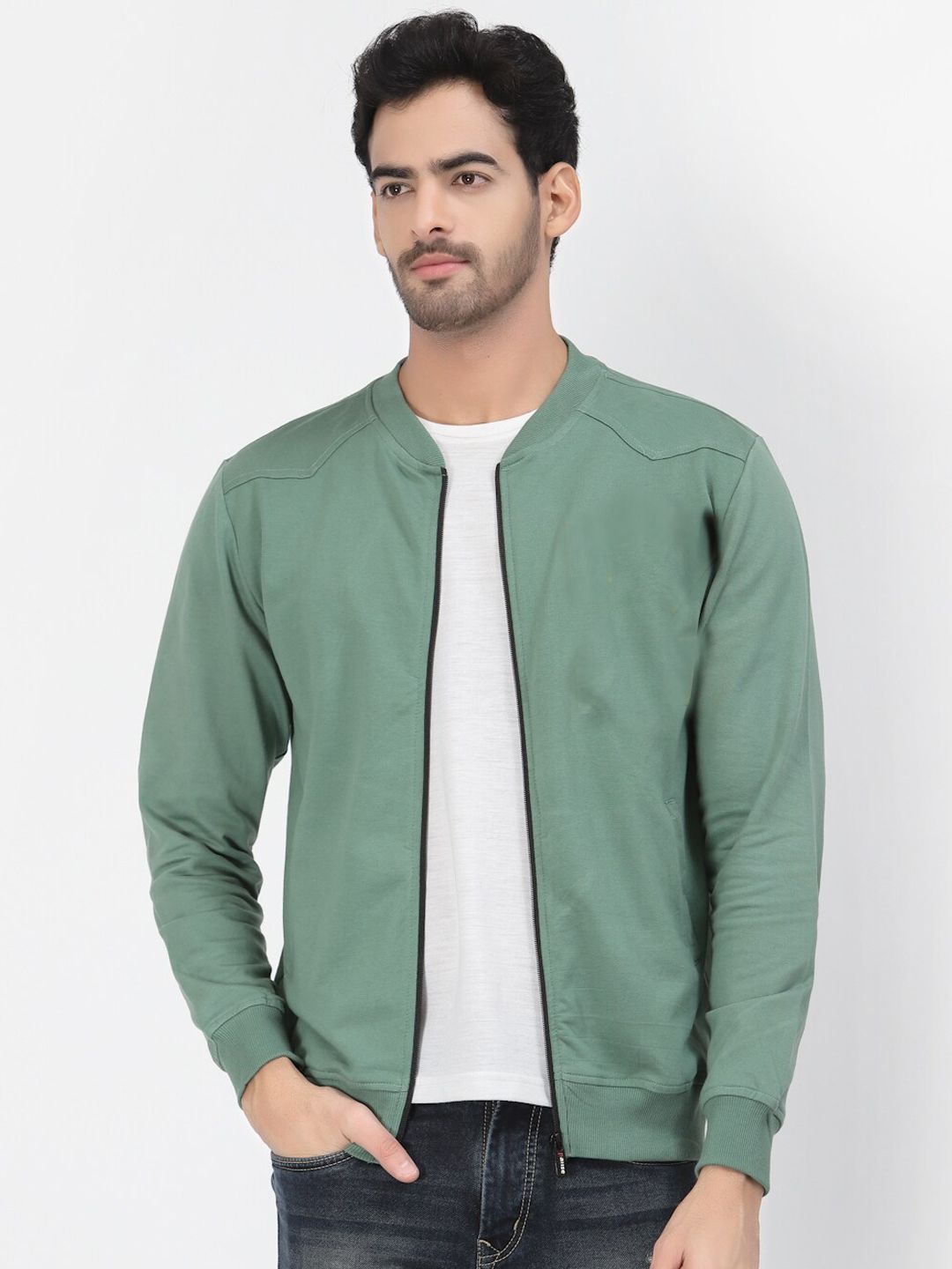 PAUSE SPORT Men Fleece Lightweight Bomber Jacket