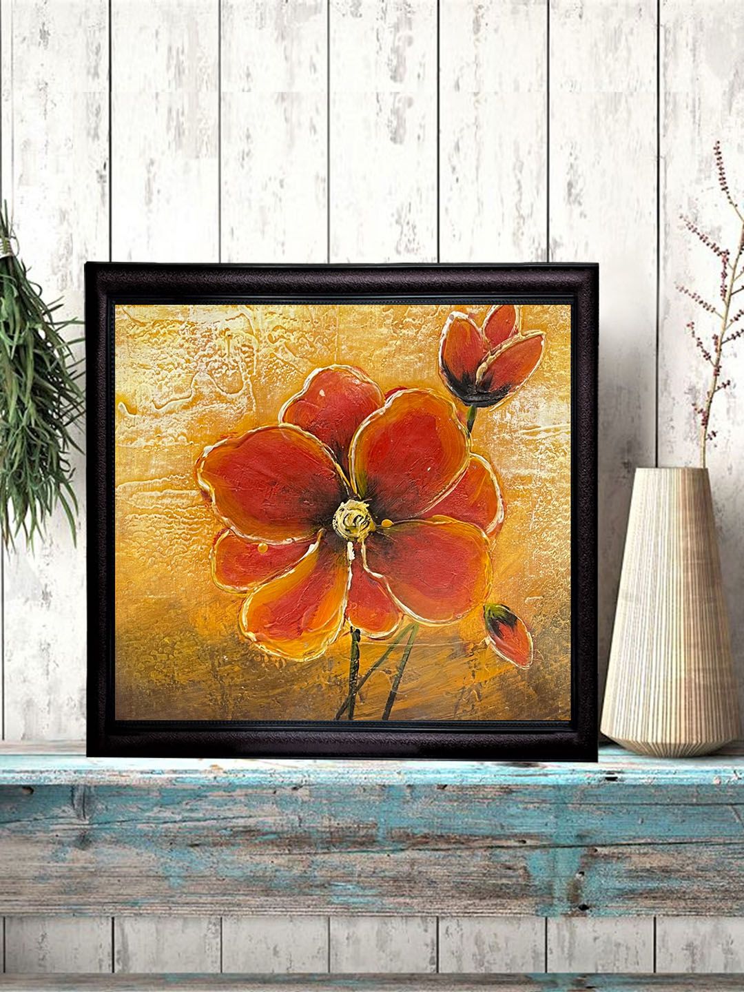 Buy Gallery99 The Orange Flower Printed Square Handmade Paintings