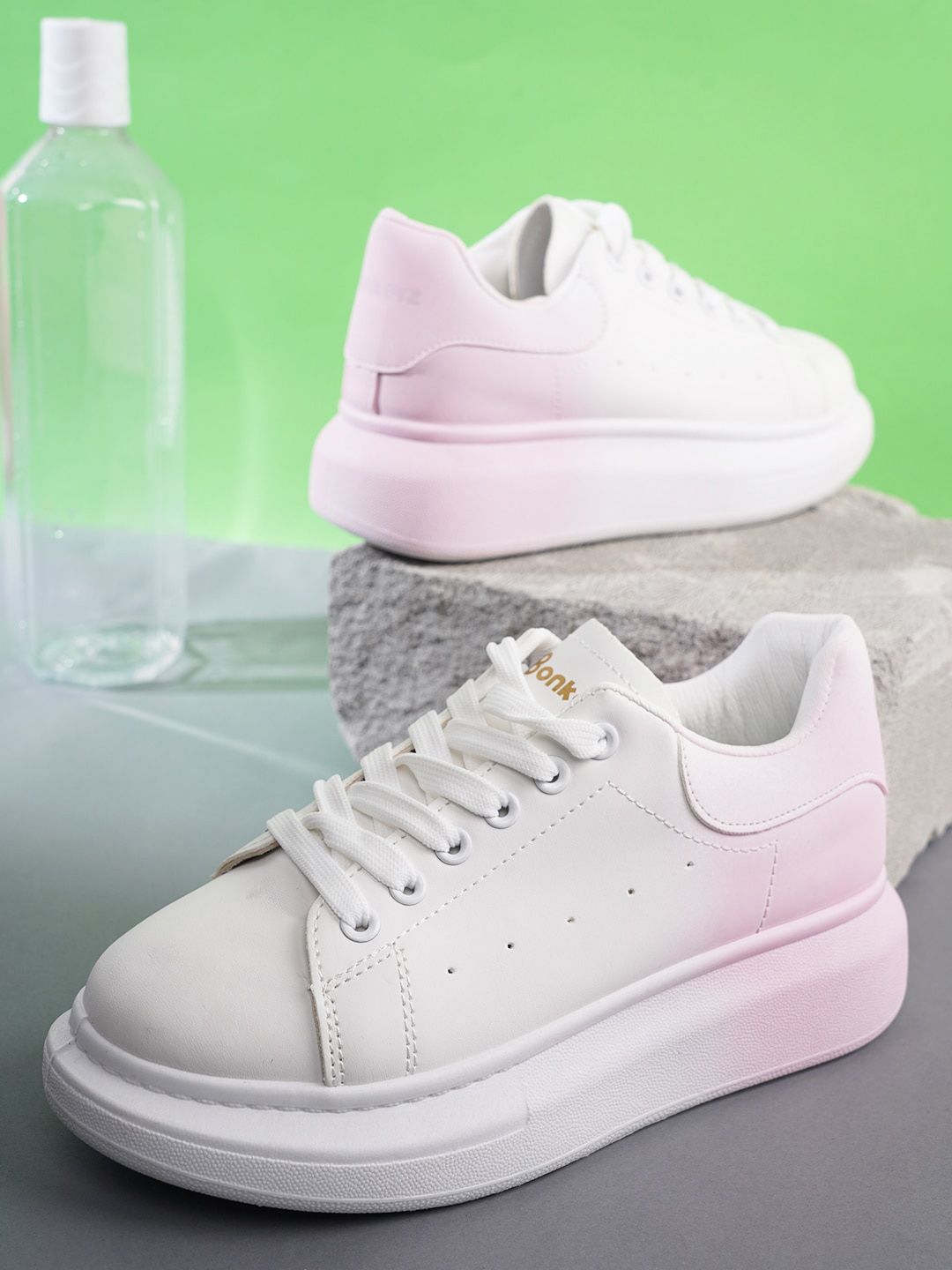 Bonkerz Women Pink Sneakers Price in India