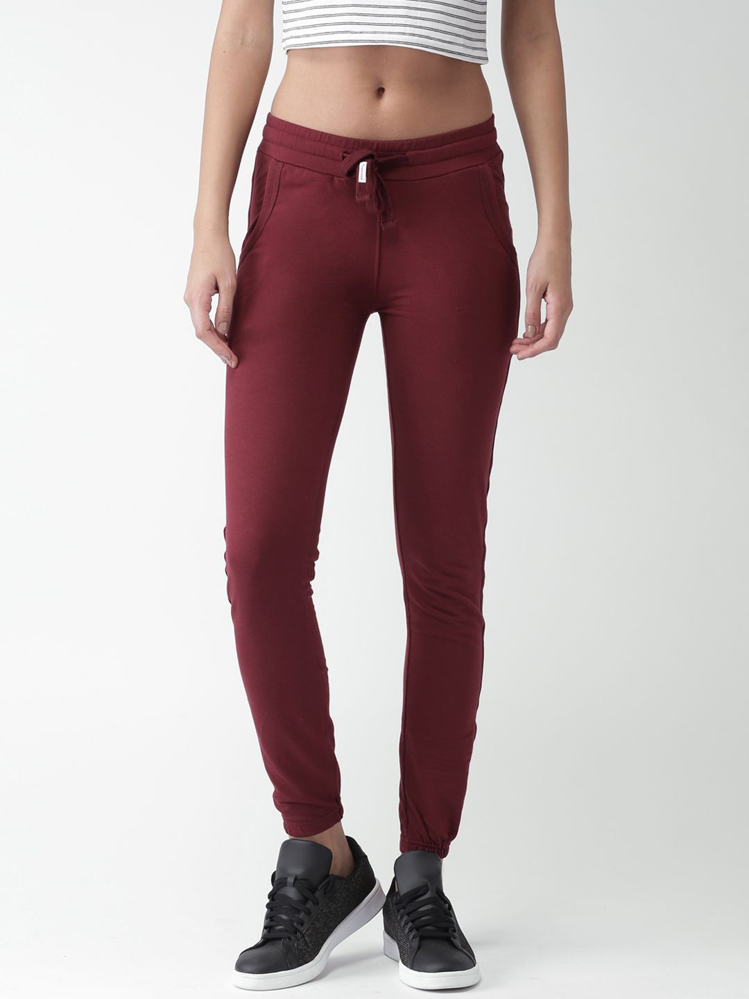 Harvard Women Maroon Joggers Price in India