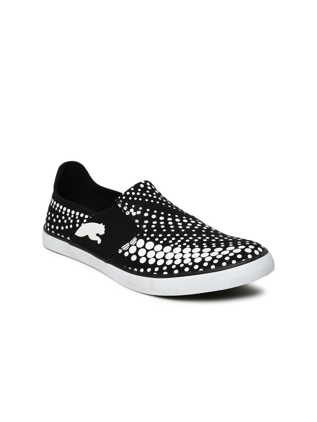 Puma Women Black & White NU Ballet DP Printed Slip-On Sneakers Price in India