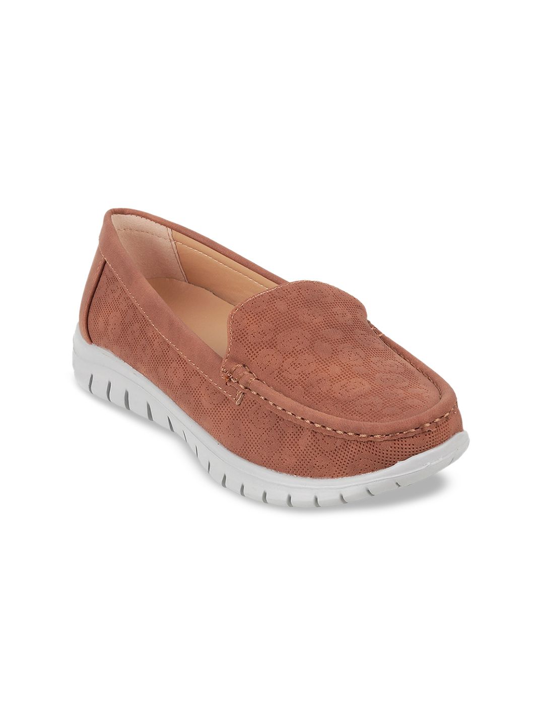 Metro Women Textured Suede Slip-On Sneakers Price in India