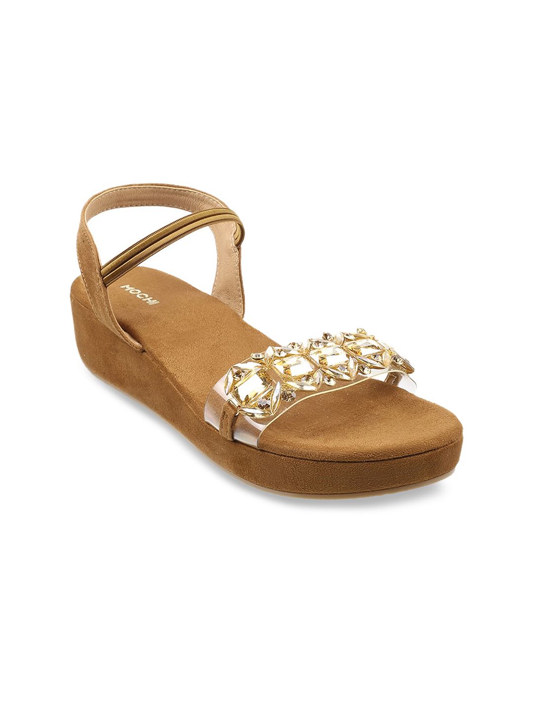 Mochi Women Embellished Flatform Heels