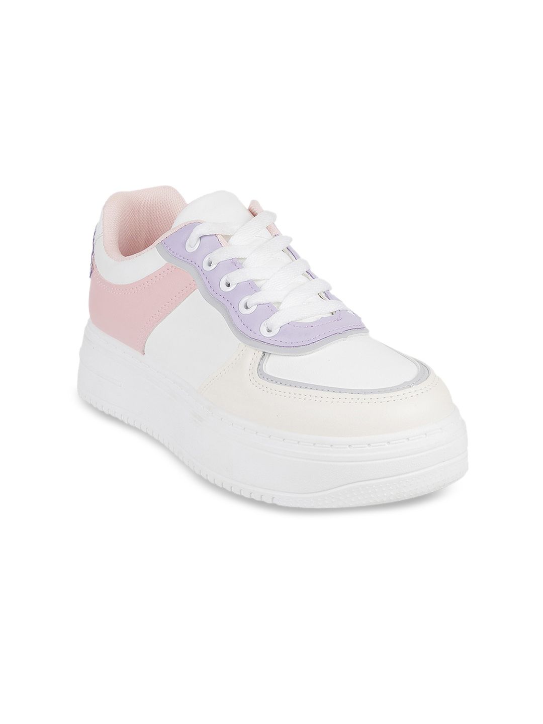 WALKWAY by Metro Women Pink Colourblocked Sneakers Price in India