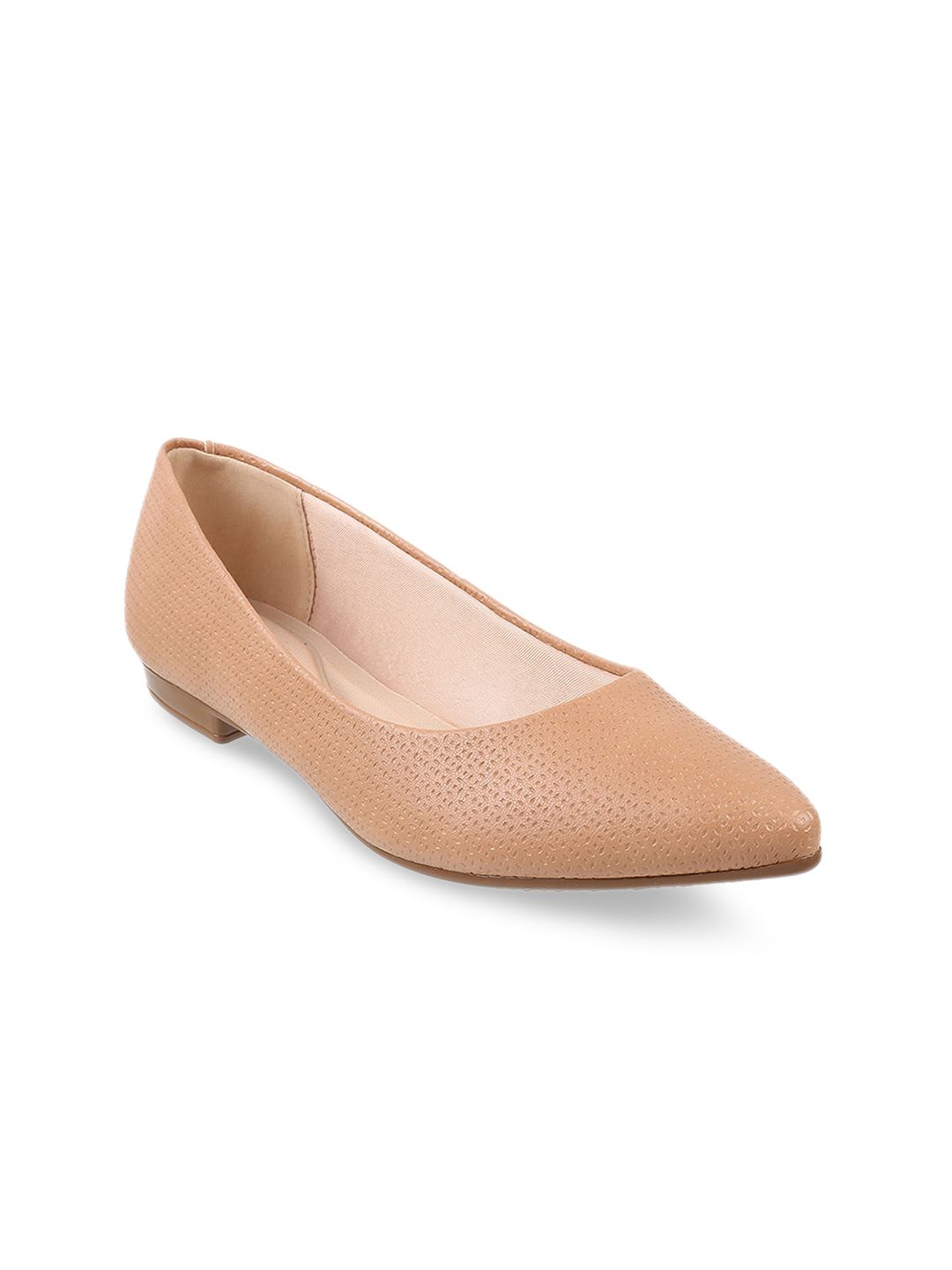 J.FONTINI Women Textured Ballerinas Flats