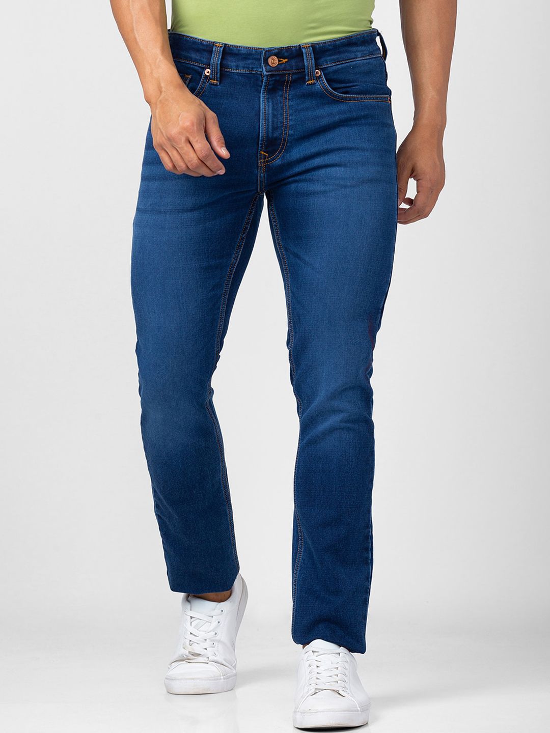 SPYKAR Men Blue Light Fade Cotton Jeans