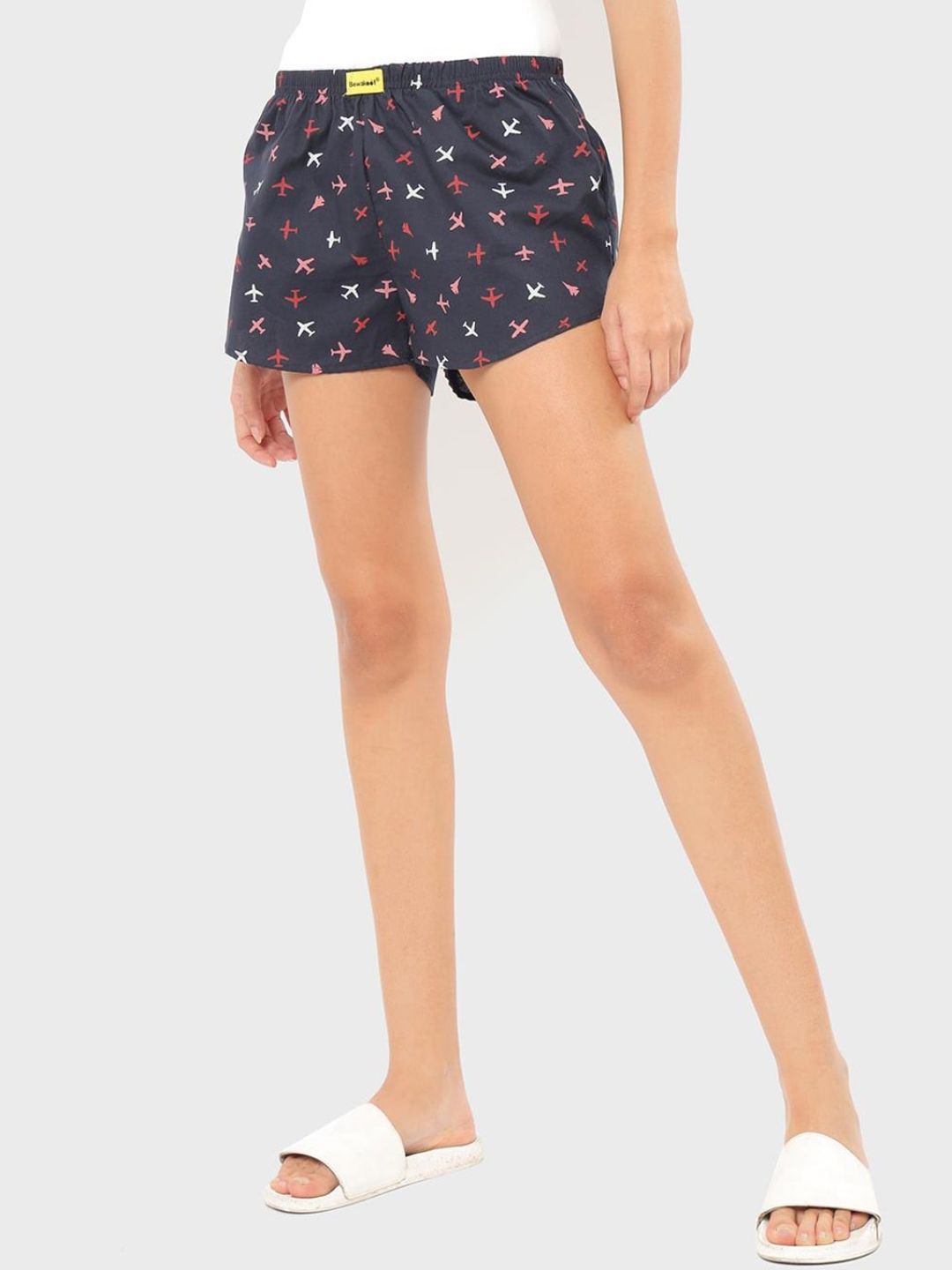 Bewakoof Women Printed Cotton Regular Fit Shorts Price in India