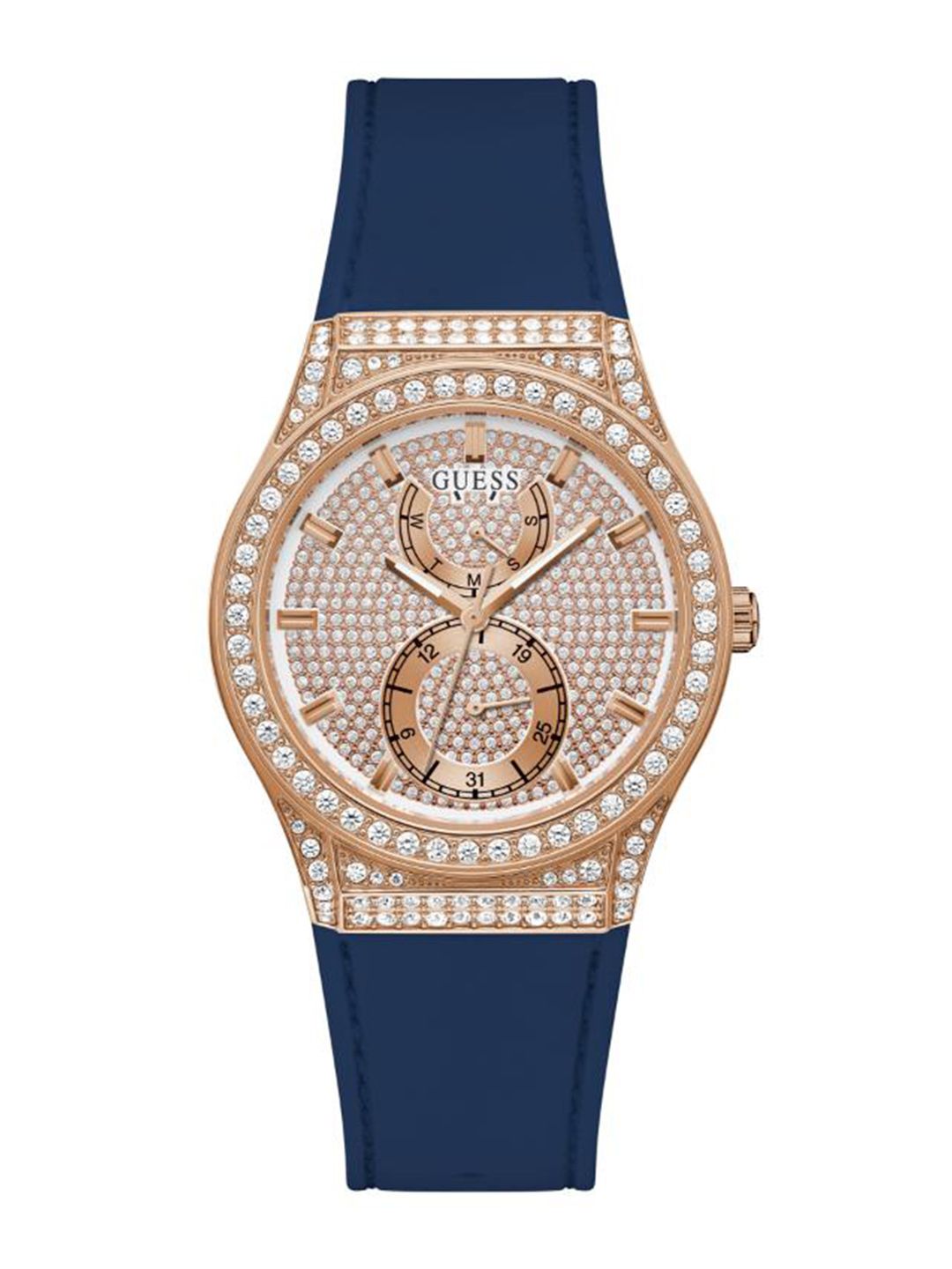 GUESS GUESS Round 39mm Rose Gold Dial Analog Women Watch - GW0439L4