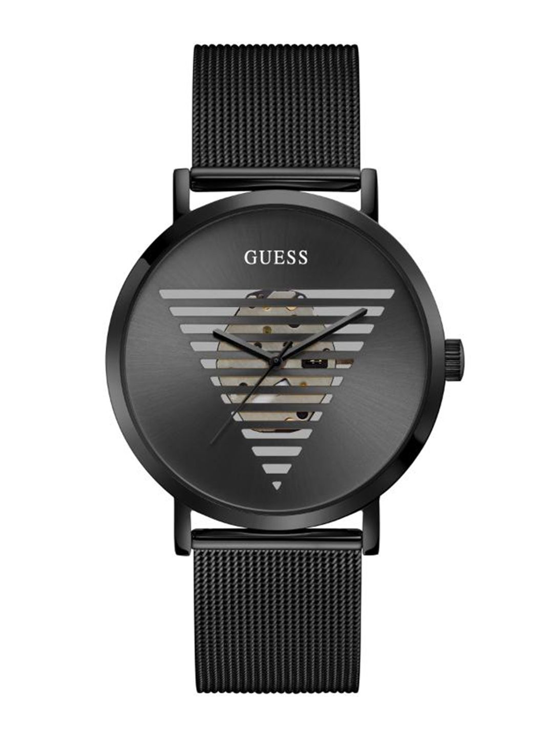 GUESS GUESS Round 44mm Black Dial Analog Men Watch - GW0502G2