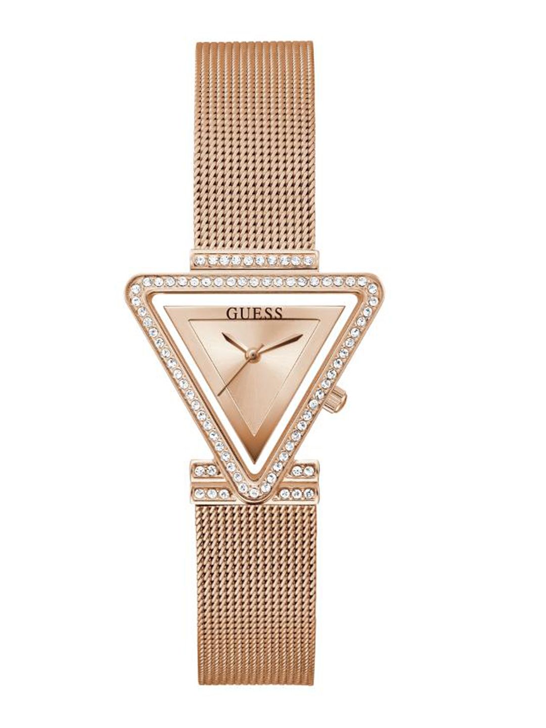 GUESS GUESS Triangle 34mm Rose Gold Dial Analog Women Watch - GW0508L3