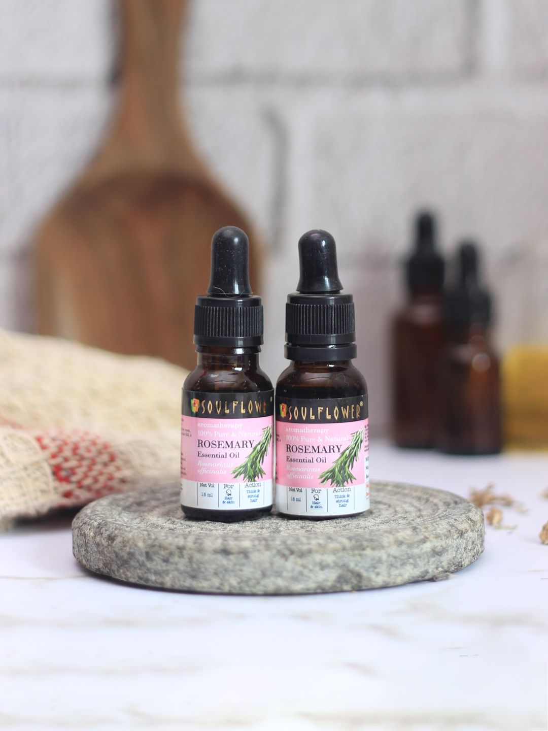 Soulflower Set of 2 Rosemary Essential Oils 15 ml Price in India