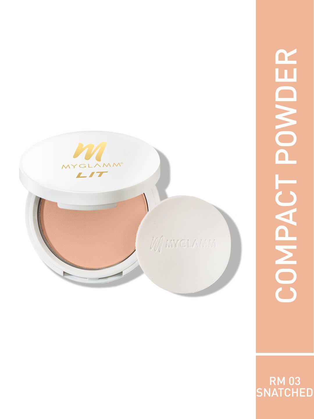 MyGlamm LIT Radiant Matte Compact Powder with Buildable Coverage 9g - Snatched 03