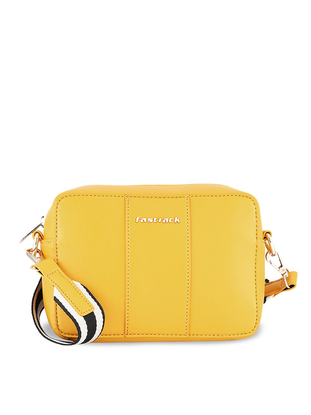 Fastrack Colourblocked PU Bowling Sling Bag