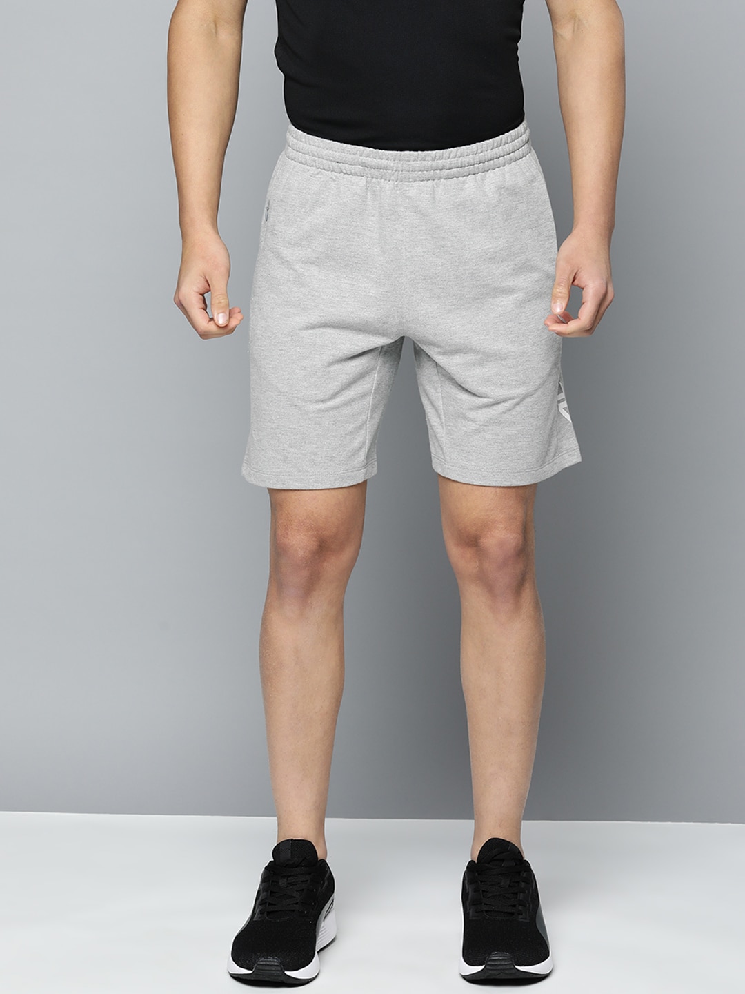 Alcis Men Solid Printed Regular Fit Sports Shorts