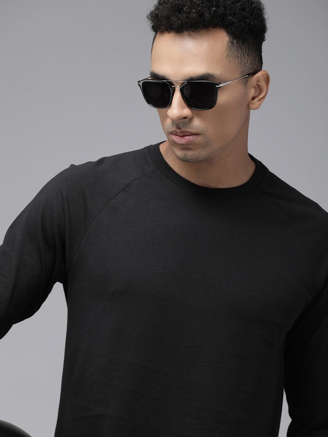 The Roadster Life Co. Pure Cotton Raglan Sleeves T-shirt