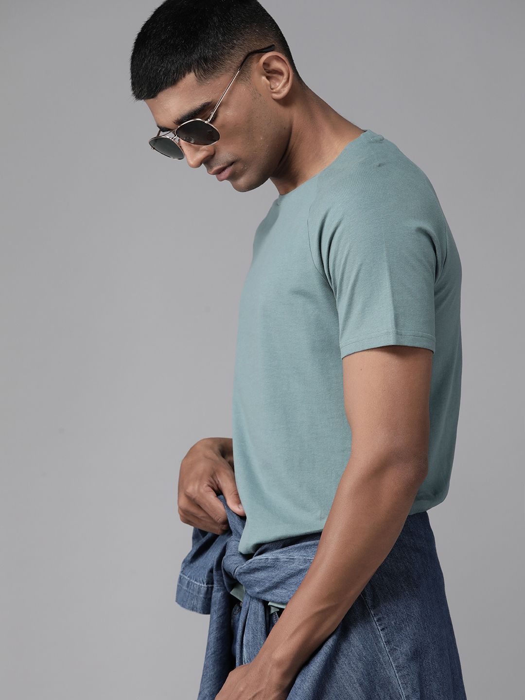 The Roadster Lifestyle Co. Pure Cotton Raglan Sleeve T-shirt