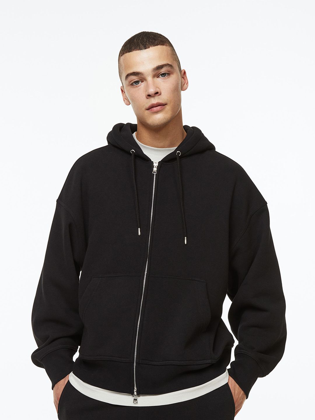 Buy H&M Men Oversized Fit Zip-Through Hoodie - Sweatshirts for Men