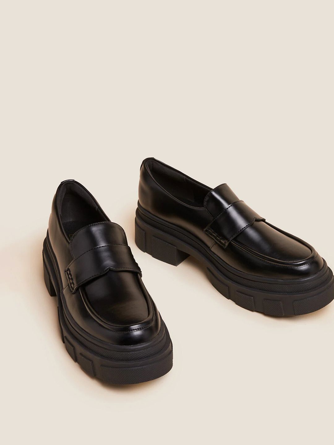 Marks & Spencer Women Solid Loafers Price in India