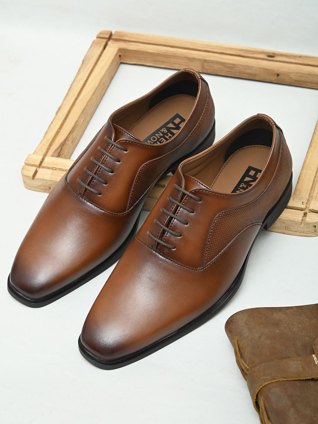 HERE&NOW Men Lace-Ups Formal Oxford Shoes