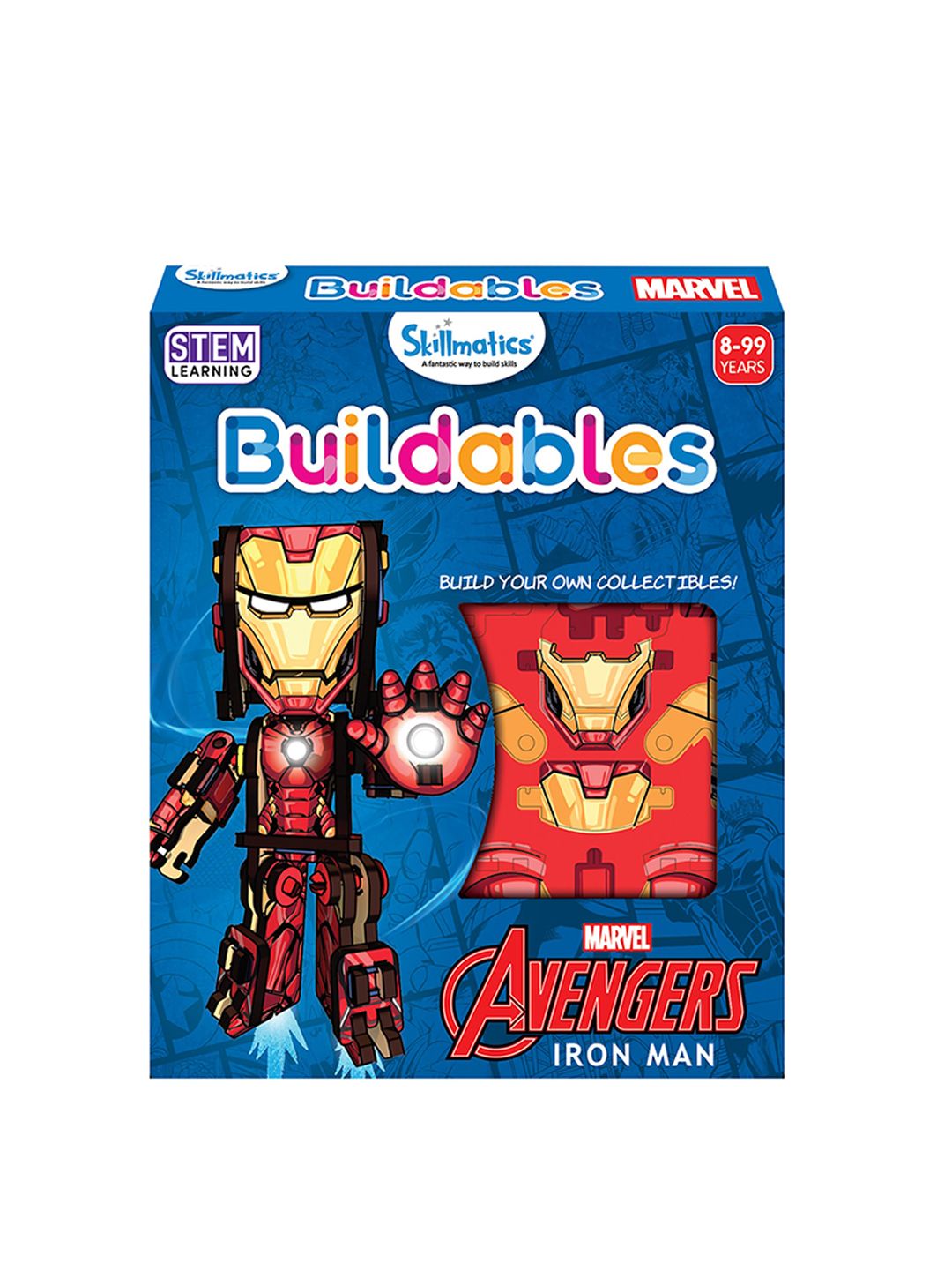 Skillmatics Kids Buildables Marvel Iron Man Building Toy