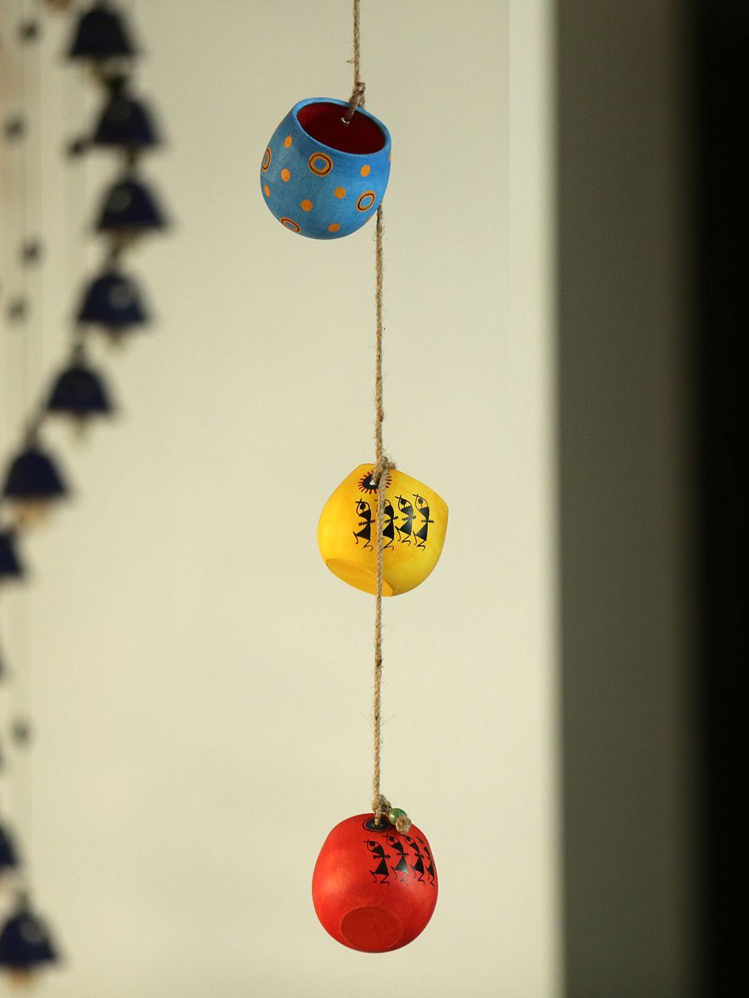 ExclusiveLane Multicoloured Handcrafted Decorative Hanging In Terracotta Price in India