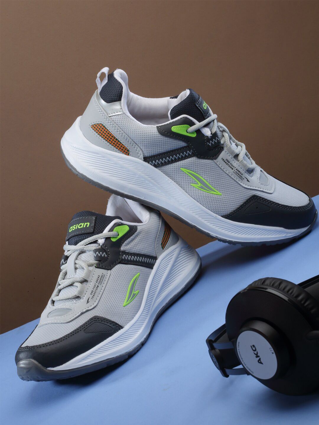 ASIAN Men Mesh Running Non-Marking Shoes