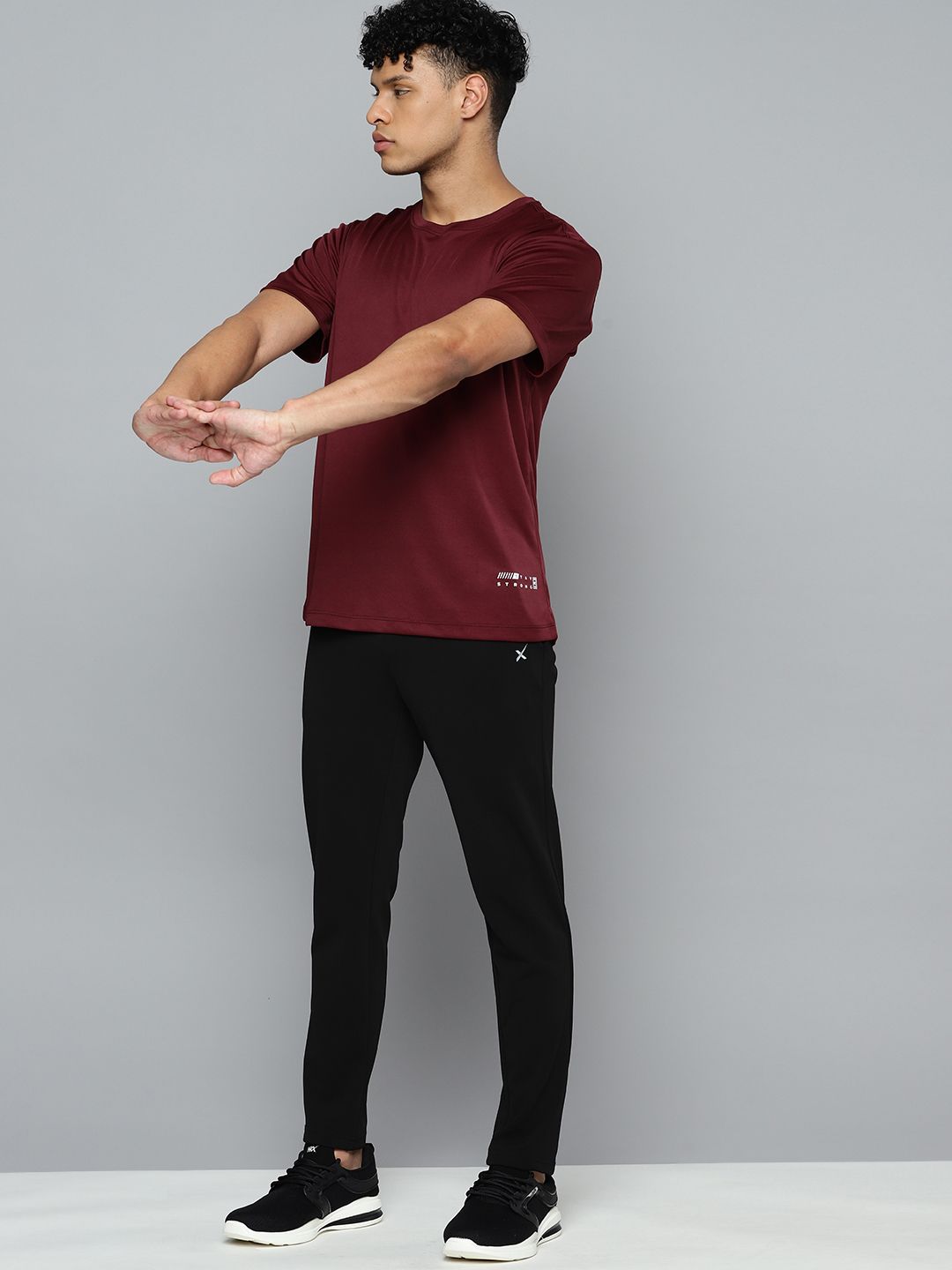 HRX by Hrithik Roshan Typography Printed Rapid-Dry Training or Gym T-shirt