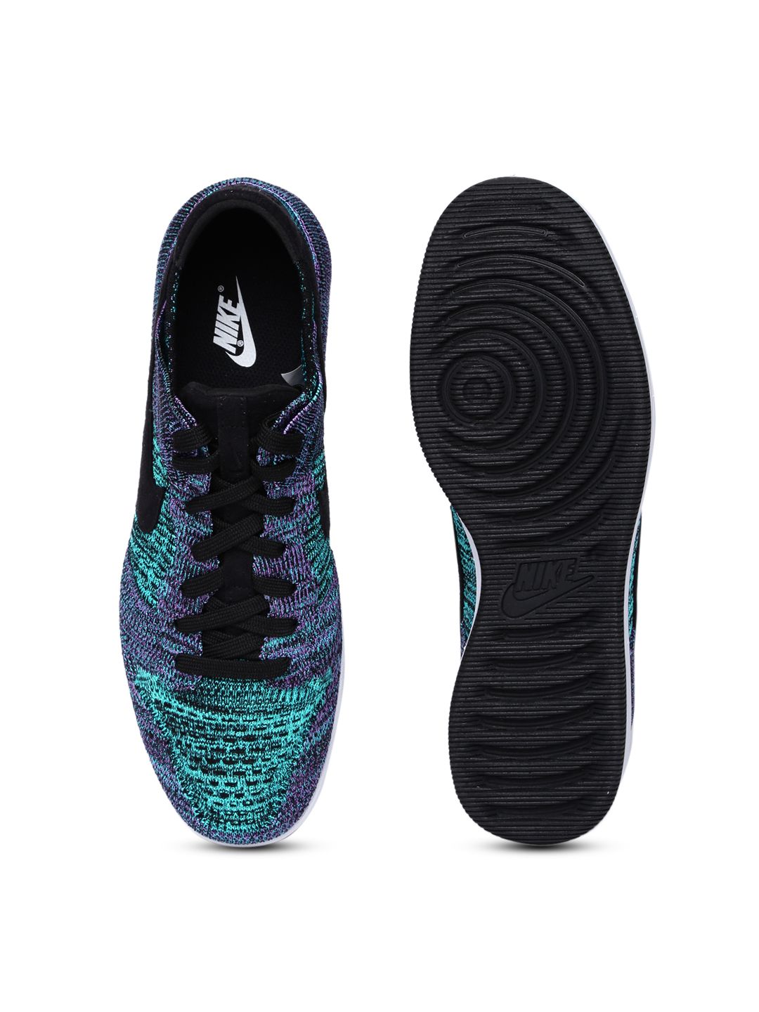 Nike Dunk Flyknit \'Chlorine Blue\' Black/Violet 917 Nike Dunk Flyknit Chlorine Blue for Sale | Authenticity  main image 3