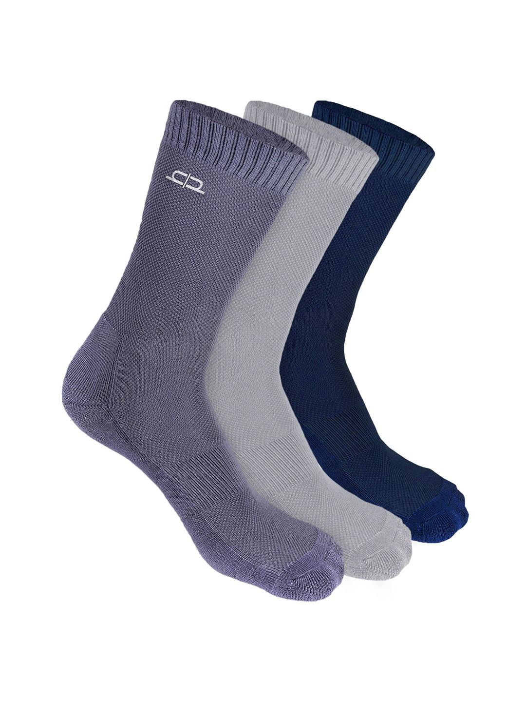 Heelium Men Pack of 3 Bamboo Super Soft & Odour-Free Breathable Crew-Length Socks