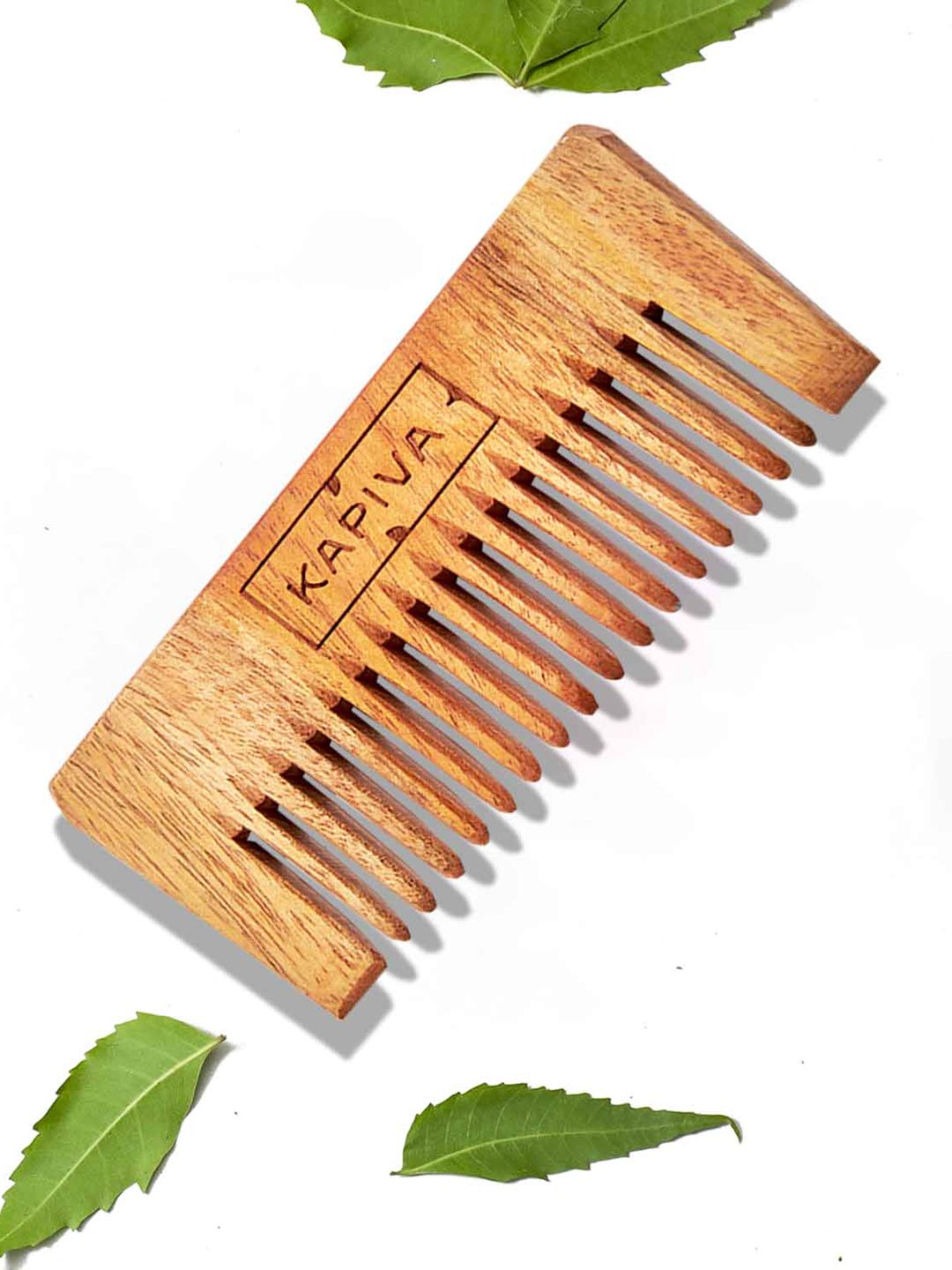 Kapiva Brown Anti-Dandruff 100% Neem Wood Comb