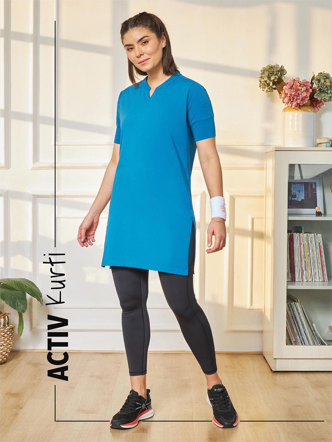 Cultsport Activ Longline Top with Side Pocket Price in India