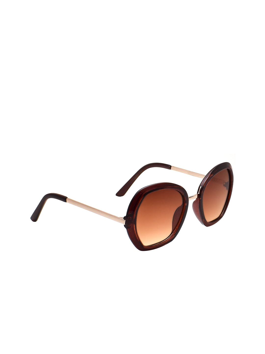 Peter Jones Eyewear Women Brown Lens & Brown Butterfly Sunglasses with UV Protected Lens